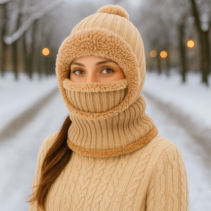 CozyHood™ - Scarf, Mask, & Beanie in One